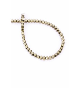 Hematit Doğal Taş Parlak Antik Sarı Küp Kesim 4x4mm Dizi