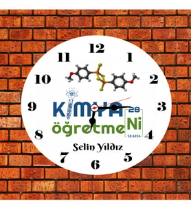 Kimya Öğretmeni Kişiye Özel Saat