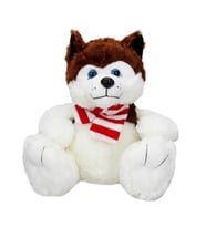 1030 Oturan Husky Atkılı Köpek 30 cm