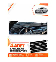 BMW F10 (2010-2017) Uyumlu Ön Torpido Koruma Kılıfı Halısı - Siyah