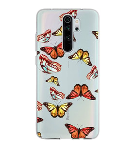 PrintiFy Xiaomi Redmi Note 8 Pro ile Uyumlu 1mm Slim Fit Water Color 2 Baskılı Şeffaf  Kılıf