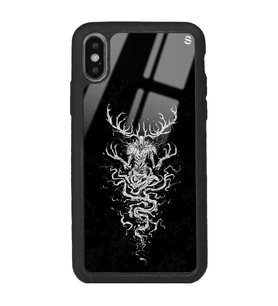 iPhone Xs Max Witcher 3 Deer Tasarımlı Glossy Telefon Kılıfı