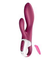 Satisfyer Isıtmalı Telefon İle Kontrol Edilen Titreşimli Klitoris Uyarıcılı Vibratör+Vibratör