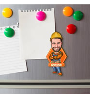 İnşaat Mühendisi Karikatürlü Buzdolabı Magneti