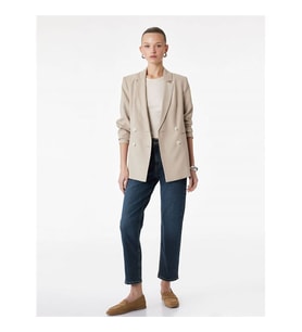 Koton Straight Fit Mavi Kadın Jean Pantolon 6SAL40060MD