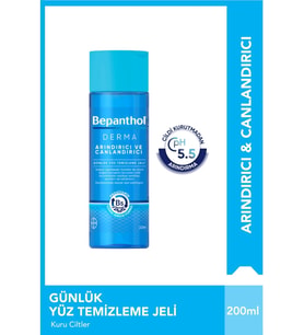 Bepanthol Derma Arındırıcı & Canlandırıcı Günlük Yüz Temizleme Jel 200 ml - Günlük Yüz Bakım