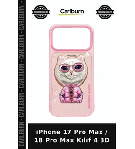 iPhone 17 Pro Max / 18 Pro Max Kılıf 4 3D Telefon Kapağı