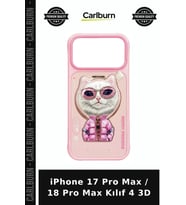iPhone 17 Pro Max / 18 Pro Max Kılıf 4 3D Telefon Kapağı
