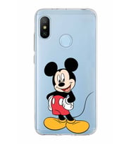 Xiaomi Mi A2 Lite Uyumlu Kapak Mickey Mouse Tasarımlı Şeffaf Silikon Kılıf