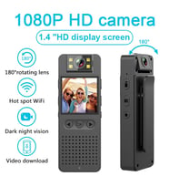 HD 1080 WİFİ  VÜCUT KAMERASI (GECE GÖRÜŞLÜ VİDEO VE SES KAYDEDİCİ )