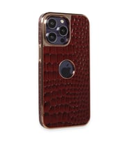 Northcity Apple iPhone 14 Pro Uyumlu Kılıf Snake Kapak - Bordo