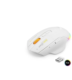 Dual Mode Kablosuz Gaming Mouse 12800 Dpi 7 Tuş Makro 1000Hz Rgb - Beyaz W601W