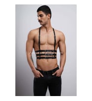 Erkek Clubwear, Deri Party Giyim, Techno Clubwear (Siyah)