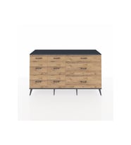 Kronos Konsol 9 Çekmeceli  176x59x99 Antrasit-Antrasit/Çam