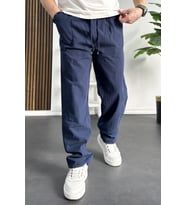 Erkek Baggy Kalıp Pantolon Lacivert Edw130