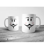 Pixxa Roblox - Fawkes Face Kupa Bardak Model 1