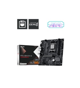 MSI PRO B840M-B DDR5 8000MT/S 1XHDMI 2XM.2 USB-C MATX AM5 (AMD AM5 9000/8000/7000 SERİLERİ İLE UYUML