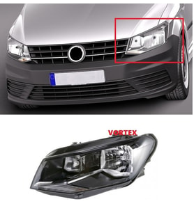 Volkswagen Caddy 2015-2019 Far Lambası Ön Far Sol