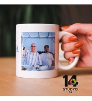 Stüdyo 14Kişiye Özel Fotoğraf Ve Mesaj Kolaj alanlı Kupa - Anneye Hediye -Babaya Hediye - Sevgiliye Hediye