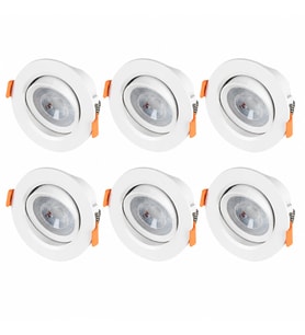 Cata CT-5204 6’lı Set 7W Akik COB LED Gömme Spot 6400K Beyaz Işık 470 lm Tavan Aydınlatma