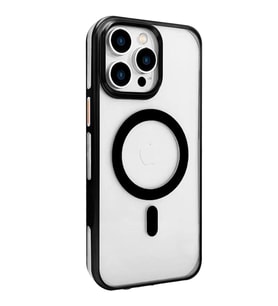 Joko Apple İphone 15 Pro Max Gleam Pc Sert Magsafe Kılıf - Şeffaf-siyah