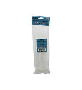 100PCS BEYAZ   3.6X250MM  PLASTİK CIRT KELEPÇE (5343)