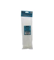 100PCS BEYAZ   3.6X250MM  PLASTİK CIRT KELEPÇE (5343)