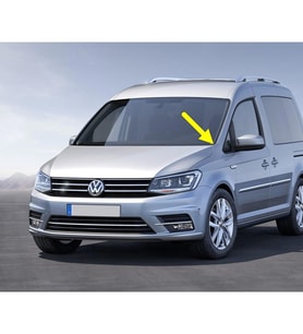 VW Caddy 2016-2020 Sol Ön Çamurluk Köşe Oluk Plastiği 2K5819447B
