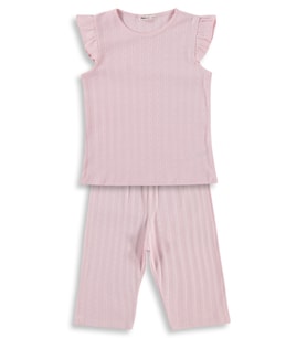 Civil Girls Kaprili 10-13 Yaş Pijama Takımı - Pembe