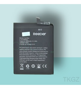 Tkgz - REEDER S23 PRO MAX Uyumlu Pil - Servis Sıfır
