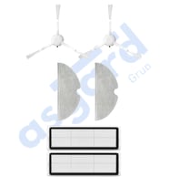 Dreame F9 - Z10 Pro Uyumlu 2 Yan Fırça 2 Filtre 2 Mop PKT-iasgf0001100