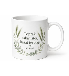 Bereketli Toprakların Uzmanı Ziraat Mühendisi Kahve Kupası Hediye Bardak