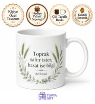 Bereketli Toprakların Uzmanı Ziraat Mühendisi Kahve Kupası Hediye Bardak