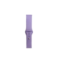 Huawei GT2 42mm Uyumlu Band Serisi 20mm Klasik Kordon Silikon Strap Kayış (Lila)