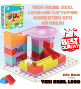 Creative Blok 25 Parça - Slide Blocks 25 Parça - Lego Oyuncakları - Yaratıcı Top Oyunu - Creative Le