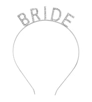 Gümüş Renk Bekarlığa Veda Kristal Taş Bride Tacı İthal 16x10 cm pop