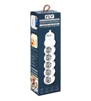 Northcity 5 Soket Akım Korumalı Priz 2.1A Anahtarlı Beyaz 2m Kablo