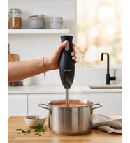 Paslanmaz Çelik Blender Ayağına Sahip Ergonomik El Blenderı