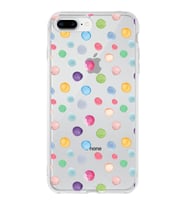 PrintiFy Apple  iPhone 8 Plus ile Uyumlu 1mm Slim Fit Water Color 6 Baskılı Şeffaf  Kılıf
