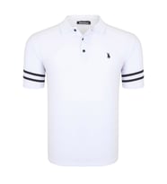 T8585 DEWBERRY ERKEK T-SHIRT-KAR BEYAZ