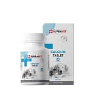 Supravet Calcium Kedi ve Köpekler İçin Kalsiyum Tablet 75 Adet