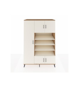 Kronos Dolap 10 Raflı 5 Kapaklı 132x59x195 Çam-Aytaşı/Aytaşı
