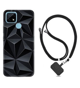 Realme C11 C21 C21Y C25Y C11 2021 Kılıf Boyun Askılı Silikon Prizmalar 1782
