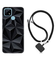 Realme C11 C21 C21Y C25Y C11 2021 Kılıf Boyun Askılı Silikon Prizmalar 1782