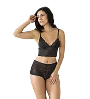 Mulvxbrf Brf02 Siyah Bralet Dantelli Sütyen Takım 2' Li - 6510 (Mulvix)