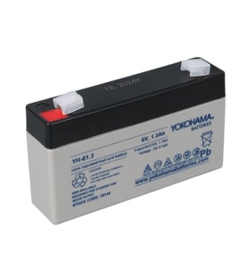 Yokohama YH-61.3 6 Volt - 1.3 Amper Akü (98x25x52 mm) (Siyah)