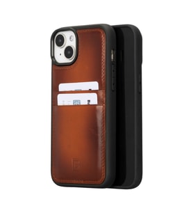 Bouletta Apple iPhone 15 Plus Uyumlu Deri Arka Kapak FXCP RST2EF