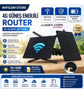Sim Kartlı Solar Router 4G İnternet ve Geniş WiFi Ağı