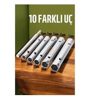 Tork Lokma Seti Boru Kovan Tip Anahtar Seti Buji Anahtarı
