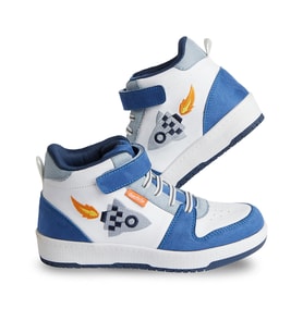 Roket Erkek Çocuk Beyaz Sneakers Spor Ayakkabı (Beyaz-Mavi)
